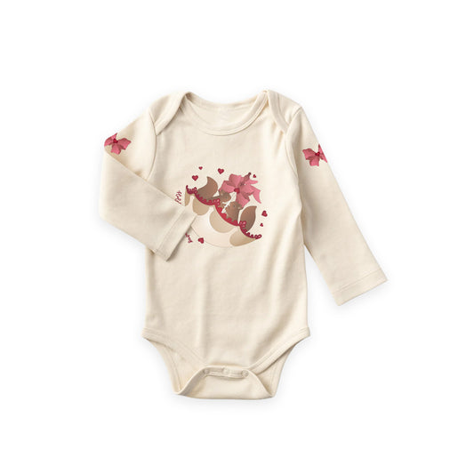 Hold On And Fly Away - Girls Long Sleeve Baby Bodysuit