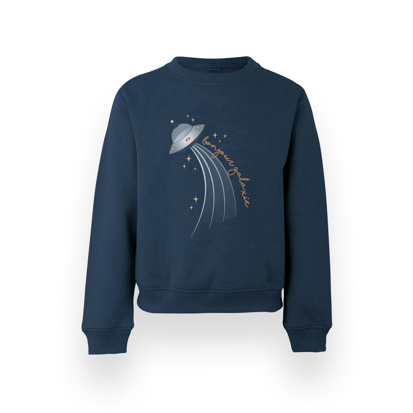 Bonjour Galaxie - Boys Crew Neck Sweatshirt