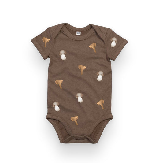 Mushroom Safari - Boys Short Sleeve bodysuit