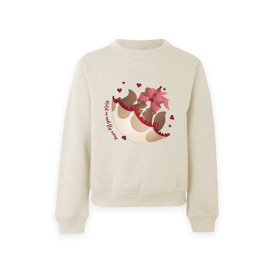 Hold On And Fly Away - Girls Crew Neck Sweatshirt