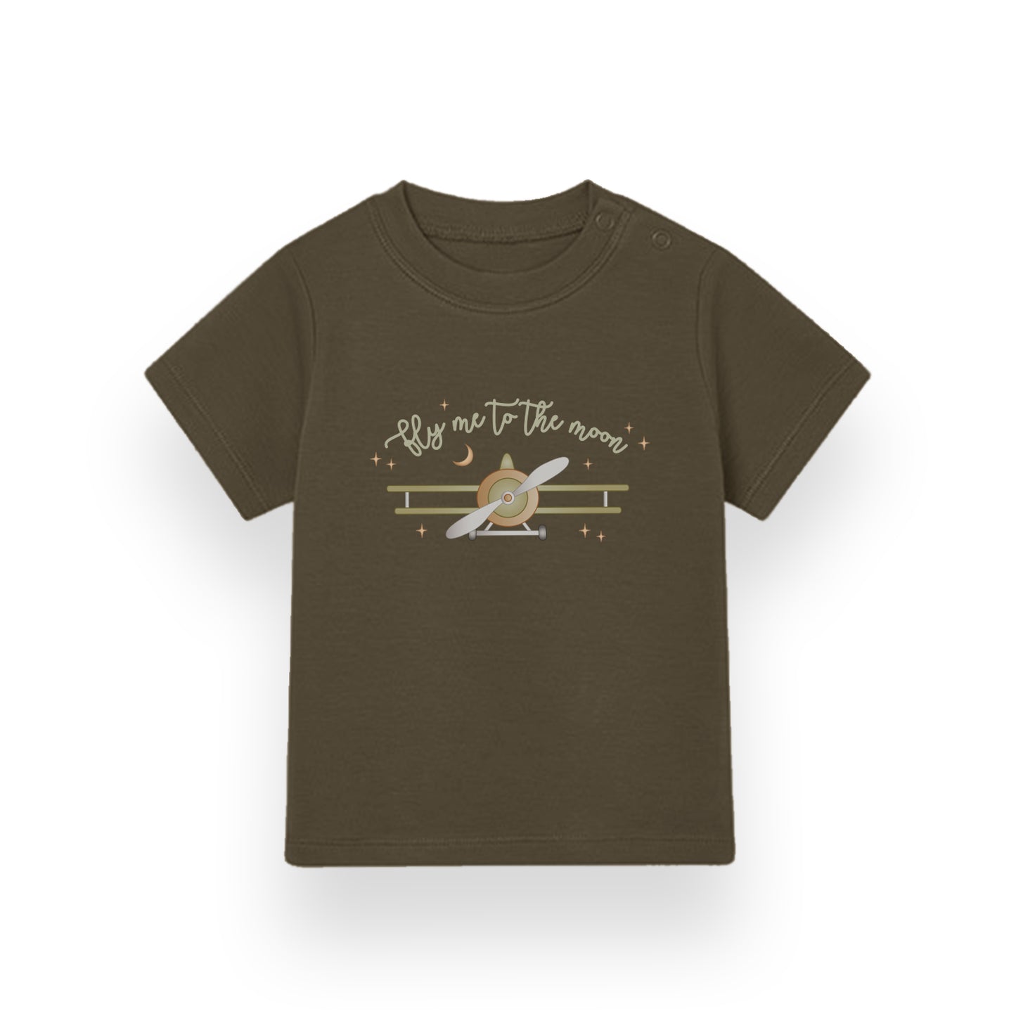 Fly Me To The Moon - Boys Short Sleeve Baby T-shirt