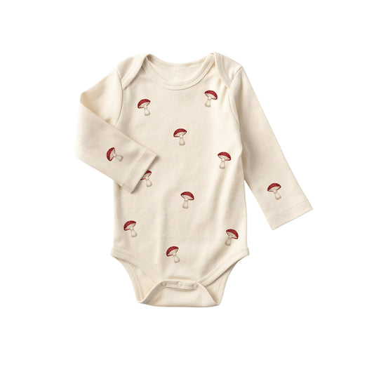 Red Mushroom - Unisex Long Sleeve Bodysuit